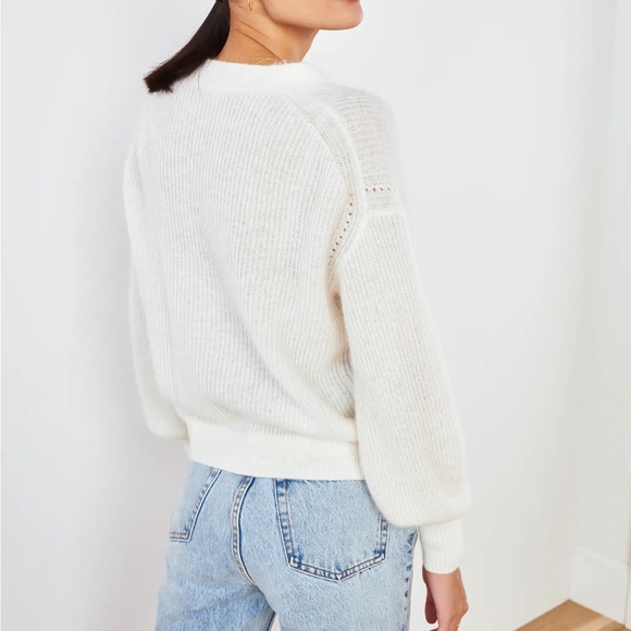 Quince Baby Alpaca-Wool Cropped Cardigan - Picture 7 of 7